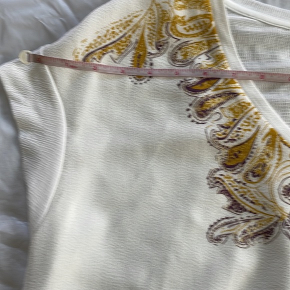 Zara T-Shirt Short Sleeve in White/Yellow & Purple Size-Medium NWOT - Picture 7 of 16